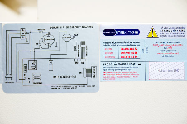 máy hút ẩm công nghiệp FujiE HM-1800DS